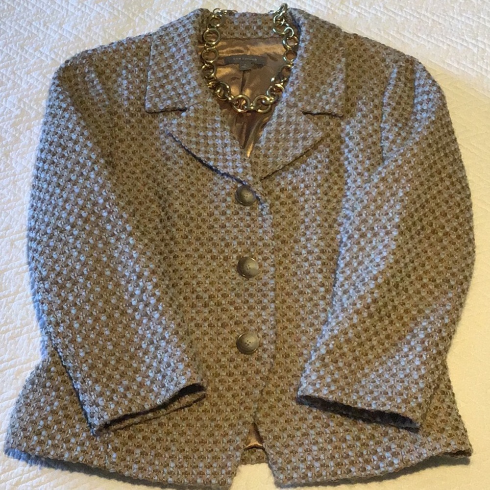 Ann Taylor Wool Boucle Blazer Size 8